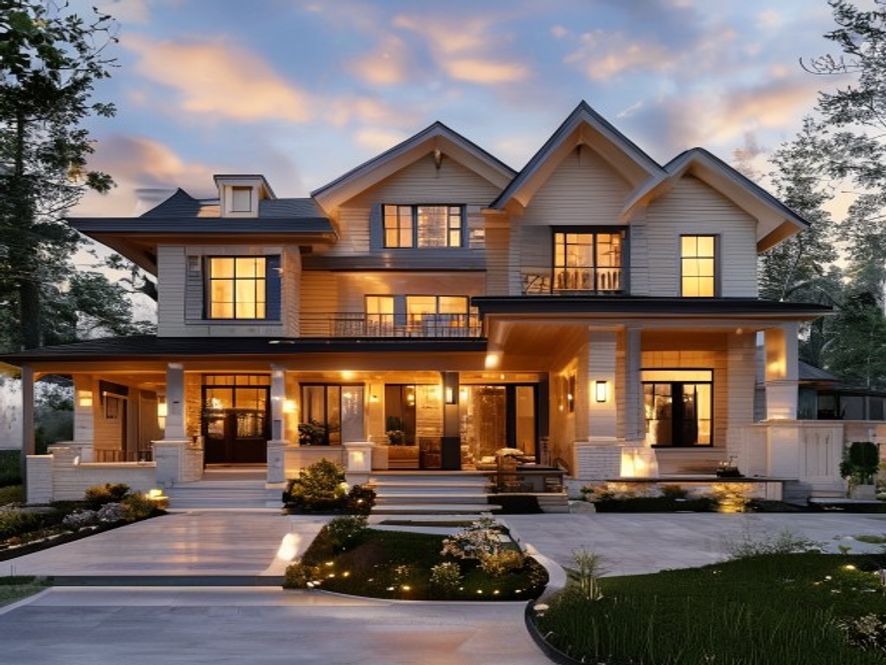 modern house front design concept